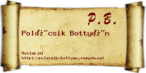 Polácsik Bottyán névjegykártya